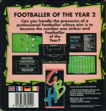 Footballer of the Year 2 box cover back